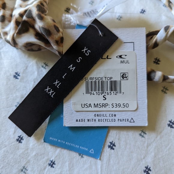 O'Neill Leo Surfside Bikini Top size S NWT - Picture 6 of 8